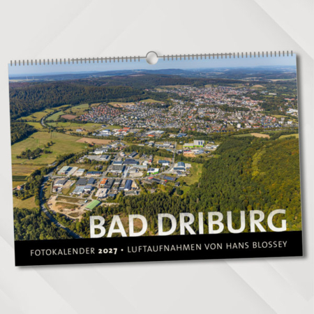 Bad Driburg – Fotokalender 2027 – Luftaufnahmen von Hans Blossey – Titelseite
