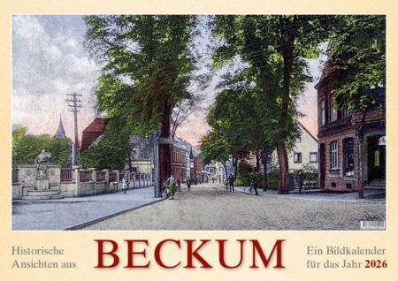 Historische Ansichten aus Beckum – Ein Bildkalender für das Jahr 2026 – Titelseite