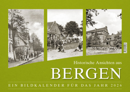 Historische Ansichten aus Bergen – Ein Bildkalender für das Jahr 2026 – Titelseite