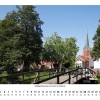 Buxtehude 2023 – Juli – Fußgängerbrücke über den Ostviver mit Petrikirche