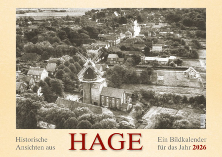 Historische Ansichten aus Hage – Ein Bildkalender für das Jahr 2026 – Titelseite