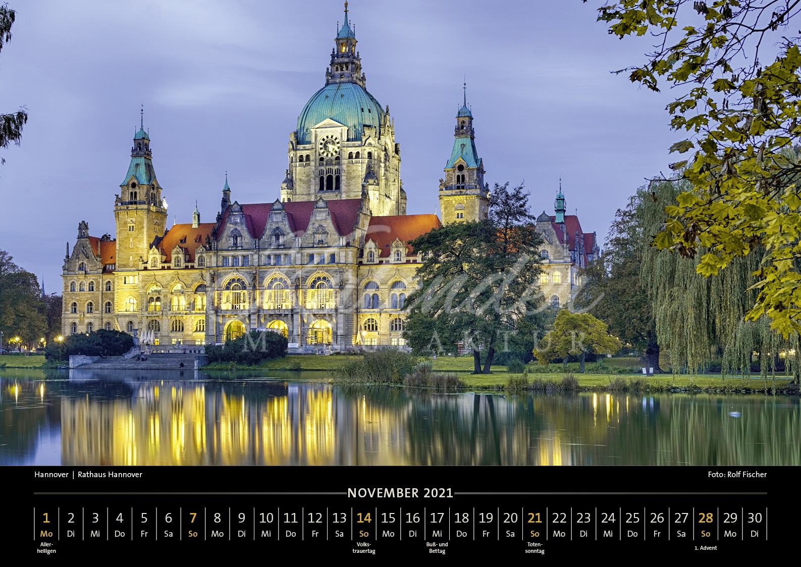 Hannover 2021 - Kalender Manufaktur