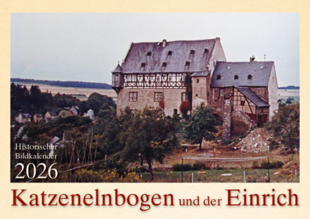Katzenelnbogen und der Einrich – Historischer Bildkalender 2026 – Titelseite