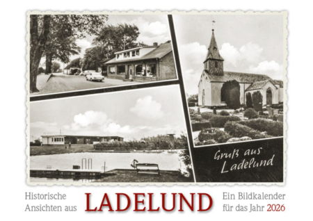 Historische Ansichten aus Ladelund – Ein Bildkalender für das Jahr 2026 –Titelseite