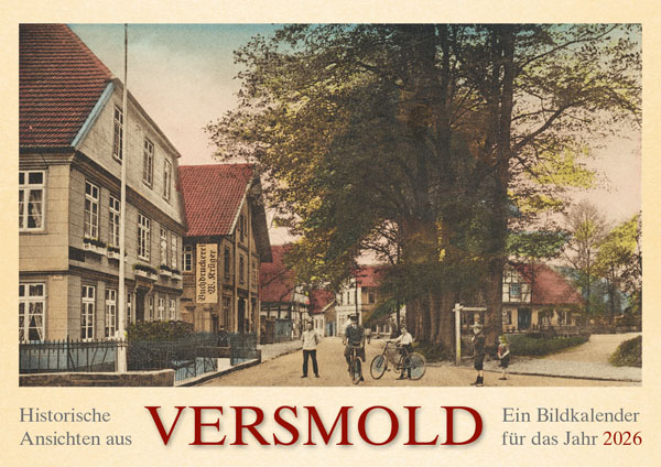 Historische Ansichten aus Versmold – Ein Bildkalender für das Jahr 2026 – Titelseite