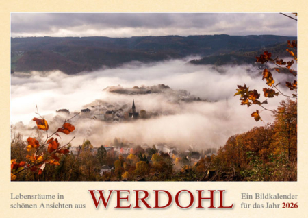 Lebensräume in schönen Ansichten aus Werdohl – Ein Bildkalender für das Jahr 2026 – Titelseite